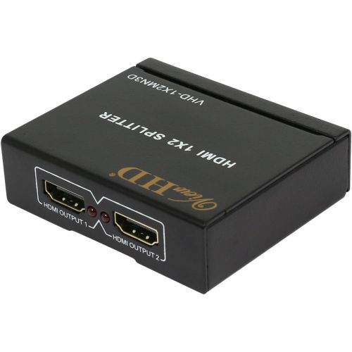  ViewHD 2 Port 1x2 Powered HDMI 1 in 2 Out Mini Splitter for 1080P & 3D Model: VHD-1X2MN3D