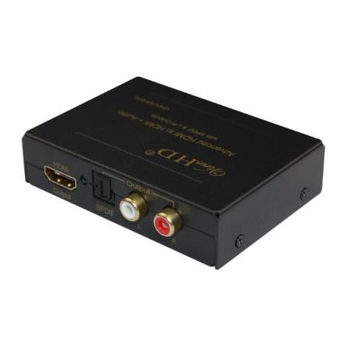  [아마존베스트]ViewHD HDMI Audio Extractor | Toslink Optical Digital Audio Output | Analog RCA L/R Stereo Output | HDMI v1.3 1080P 3D | Model: VHD-H2HSAs