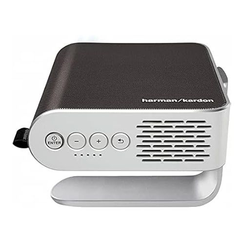  ViewSonic M1+ Portable LED Projector with Auto Keystone, Dual Harman Kardon Bluetooth Speakers and HDMI, USB C, Stream Netflix with Dongle (M1PLUS)