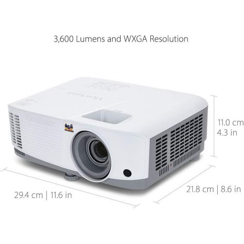 [아마존베스트]ViewSonic 3600 Lumens WXGA High Brightness Projector for Home and Office with HDMI Vertical Keystone and 1080p Support (PA503W)