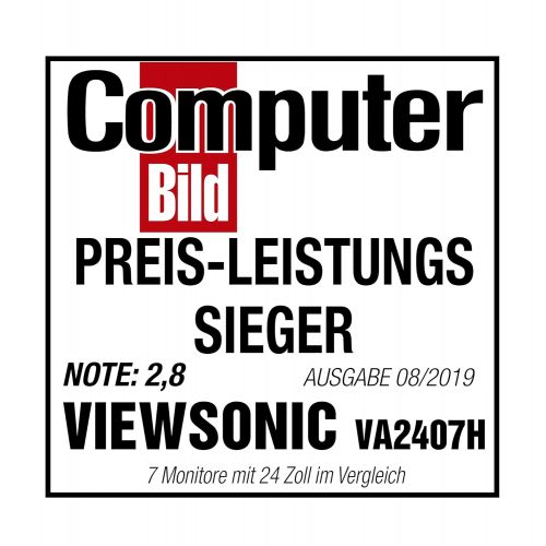  [아마존 핫딜]  [아마존핫딜]ViewSonic Viewsonic VA2407H 60 cm (24 Zoll) Monitor (Full-HD, 3 ms, HDMI) Schwarz