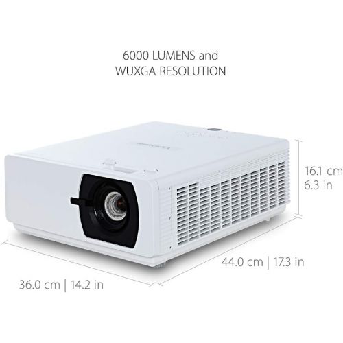  ViewSonic LS900WU 6000 Lumens Professional WUXGA Networkable Laser Projector with Horizontal and Vertical Lens Shift and Keystone for Large Venues