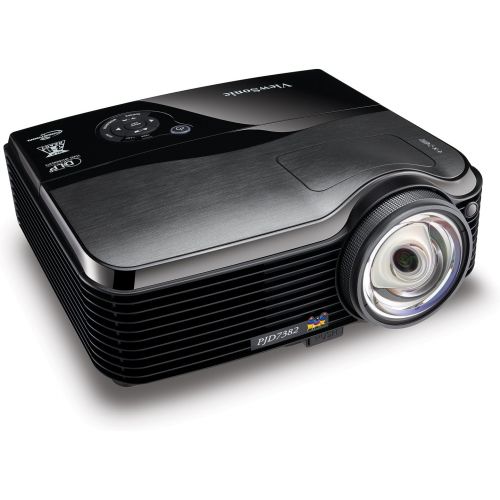  ViewSonic PJD7382 Ultra Short Throw XGA DLP Projector - 120Hz/3D Ready, 2500 Lumens, 3000:1 DCR