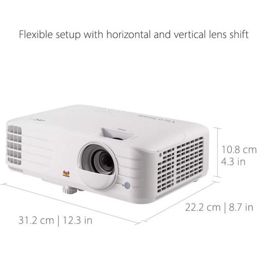  ViewSonic PX701-4K 4K UHD 3200 Lumens 240Hz 4.2ms Home Theater Projector with HDR, Auto Keystone, Dual HDMI, Sports and Netflix Streaming with Dongle on up to 300 Screen