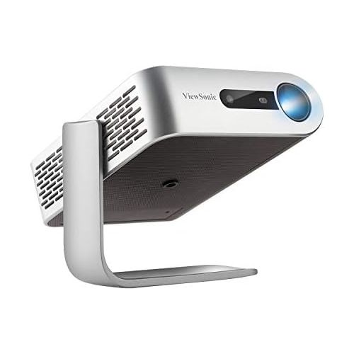  [아마존베스트]Viewsonic M1 Portable LED Projector (WVGA, 250 Lumens, HDMI, USB, USB-C, SD Card Reader, 3 Watt Speaker) Silver