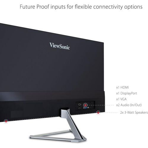  ViewSonic VX2276-SMHD 22 Inch 1080p Frameless Widescreen IPS Monitor with HDMI and DisplayPort