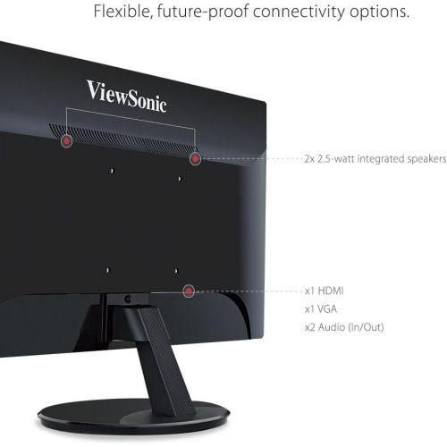  ViewSonic VA2855SMH 28 Inch 1080p LED Monitor with Enhanced Viewing Comfort HDMI and VGA Inputs