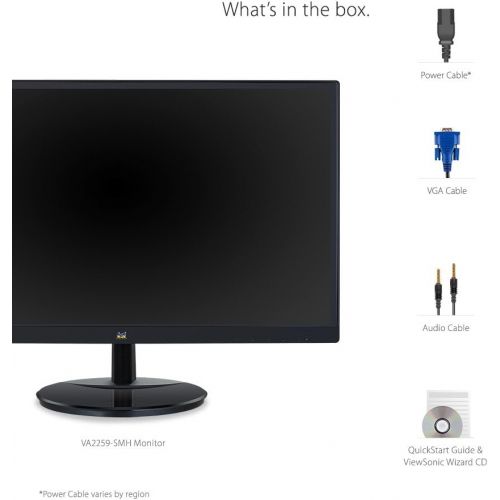  ViewSonic VA2855SMH 28 Inch 1080p LED Monitor with Enhanced Viewing Comfort HDMI and VGA Inputs