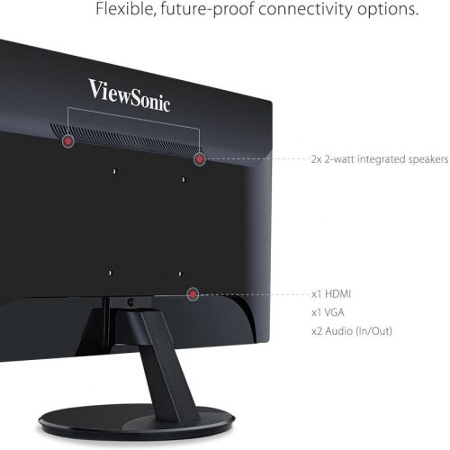  ViewSonic VA2855SMH 28 Inch 1080p LED Monitor with Enhanced Viewing Comfort HDMI and VGA Inputs