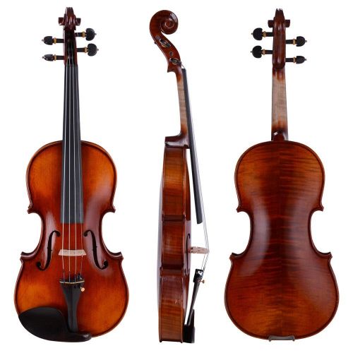  Vif 4/4 Full Size Handmade Stradivari Copy German Style Violin Fiddle Case Bow Set Natural Acoustic