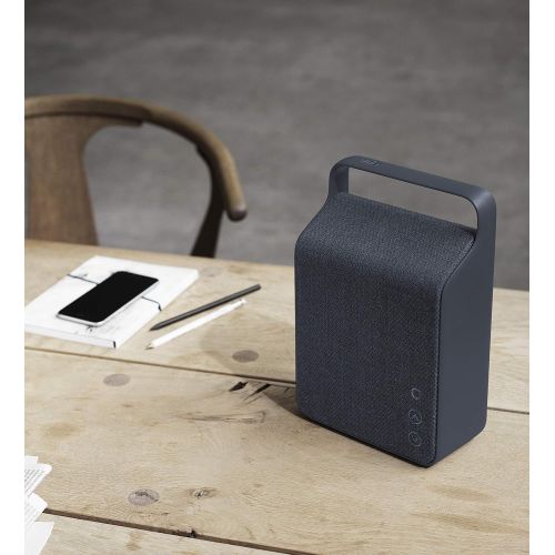  Vifa Oslo Compact Rechargeable Hi-Resolution Bluetooth Portable Speaker- Pebble Grey