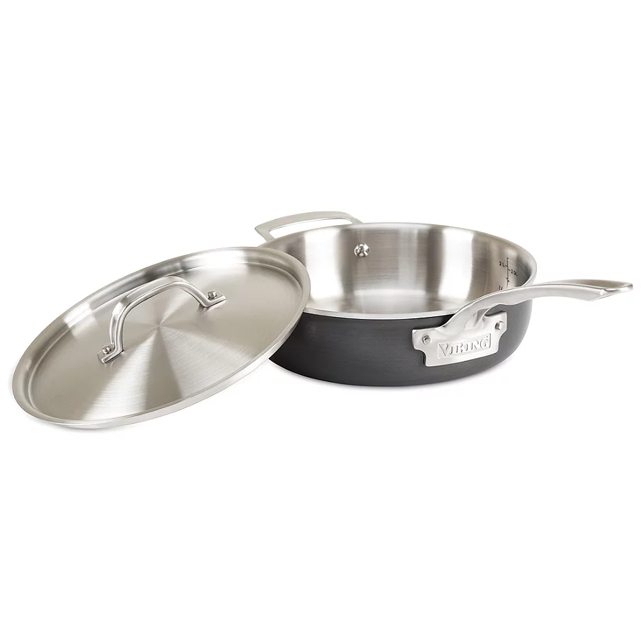 Viking Hard Stainless 3 qt. Covered Saute Pan
