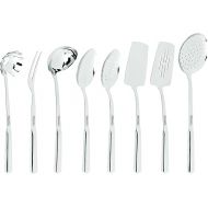 Viking Culinary 304 Stainless Steel Kitchen Utensil Set, Ergonomic Stay-Cool Handles, Dishwasher Safe, Silver, 8 Piece