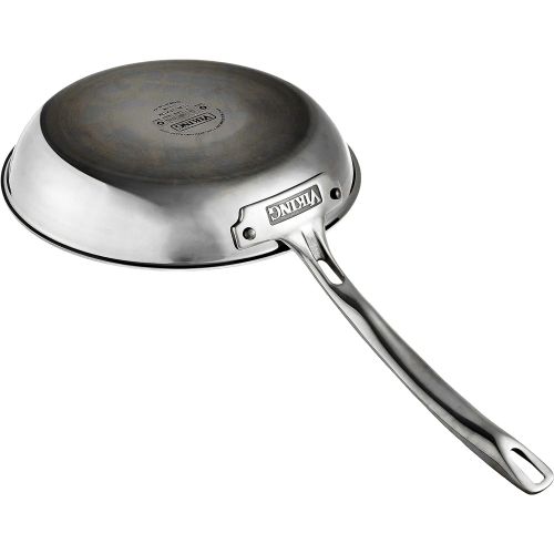  Viking Culinary Viking 3-Ply Stainless Steel Fry Pan, 10 Inch: Kitchen & Dining