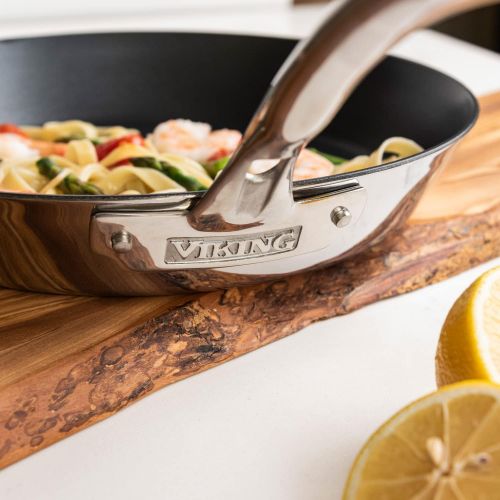  Viking Culinary Viking 4013-3N12 Contemporary 3-Ply Stainless Steel Nonstick Fry Pan, 12 Inch