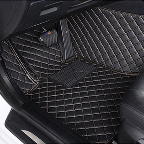  Viksee Car Floor Mats-for 2011-2016 BMW 5 Series, 3pcs Black Front & Rear Carpet Liner Mat