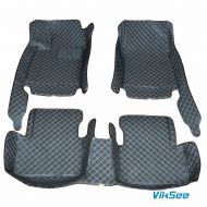 Viksee Car Floor Mats - for 2016-2018 Honda Civic, 3pcs Black Front & Rear Carpet Liner Mat