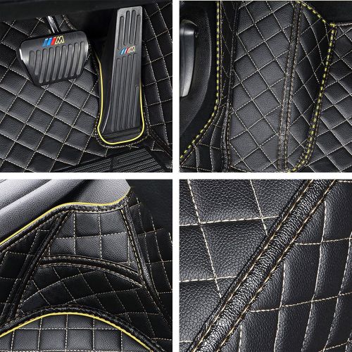  Viksee Car Floor Mats - for 2016-2018 Honda Civic, 3pcs Black Front & Rear Carpet Liner Mat