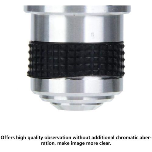  [아마존베스트]Vikye Microscope Lenses, 40X 160/0.17 Achromatic Lens for 185 Biological Microscope