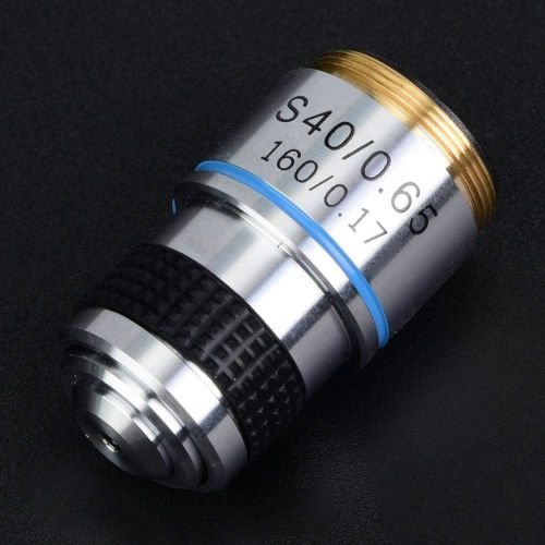  [아마존베스트]Vikye Microscope Lenses, 40X 160/0.17 Achromatic Lens for 185 Biological Microscope