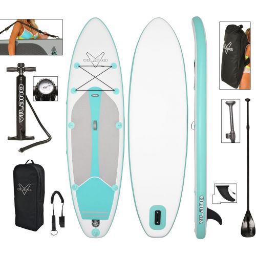  Vilano Journey Inflatable SUP Stand up Paddle Board Kit