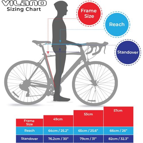  Vilano Shadow 3.0 Road Bike with Integrated Shifters