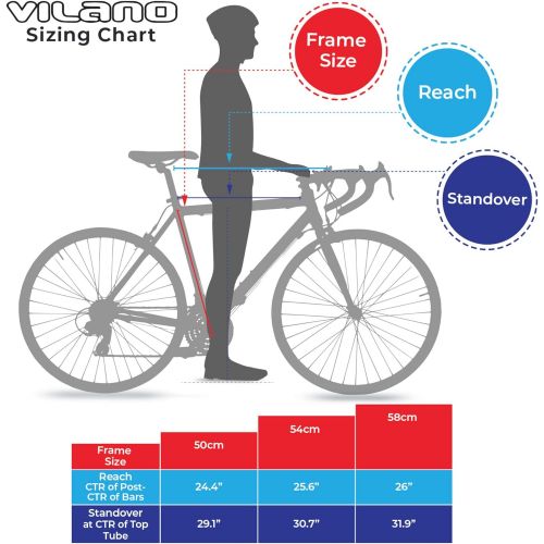  Vilano R2 Commuter Aluminum Road Bike 21 Speed 700c