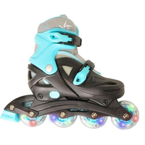  Vilano Adjustable Inline Skates for Boys or Girls, Lighted