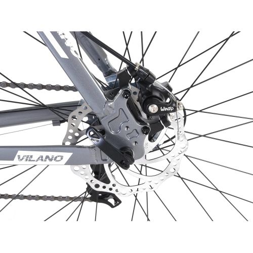  Vilano Tuono T20 Aluminum Road Bike 21 Speed Disc Brakes, 700c