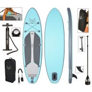 Vilano Navigator 10 6 Inflatable SUP Stand Up Paddle Board Package