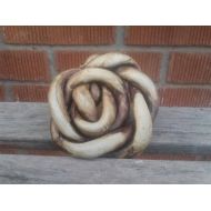 /VilettaLuna brown rose shaped pottery soapdish
