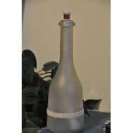 VillaTuedelkram Garden torch / oil lamp - UP recycling Milky Bottels