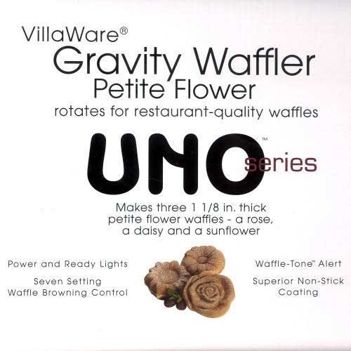  Villaware VillaWare V2009 UNO Petite Flower Gravity Waffle Maker
