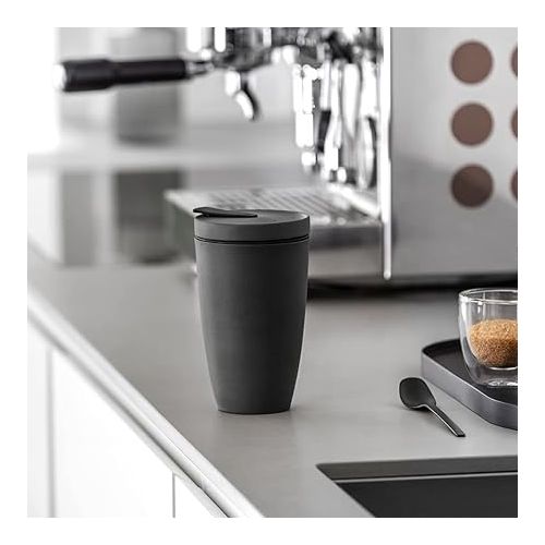  Villeroy & Boch Manufacture Rock Coffee To Go mug, Premium Porcelain, 350 ml, matt black