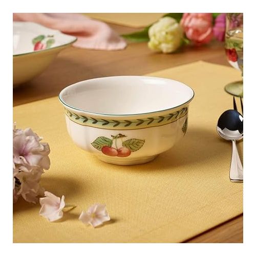  Villeroy & Boch French Garden Fleurence Soup/Cereal, 5 in, White/Multicolored