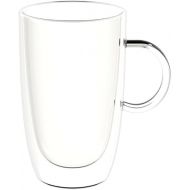 Villeroy & Boch Artesano Hot Beverages Cup : Extra Large-Set of 2, 5.5 in, Crystal Glass, Clear