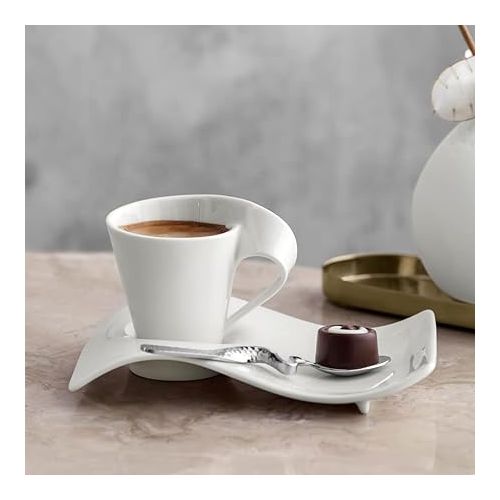  Villeroy & Boch 1024841425 New Wave Cafe Espresso Cup, 2.75 Ounce, White