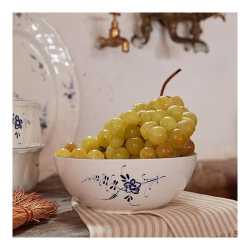  Villeroy & Boch Vieux Luxembourg Individual Bowl : Asia, 4.25 in, White/Blue