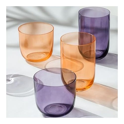  Villeroy & Boch - Like Lavender Water Glass 2-PCE Set, Lavender Coloured Glass, 9 x 8 cm