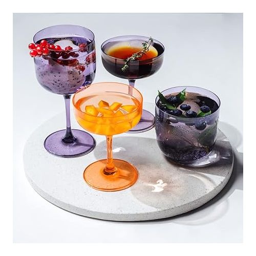  Villeroy & Boch - Like Lavender Water Glass 2-PCE Set, Lavender Coloured Glass, 9 x 8 cm