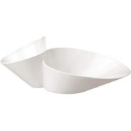Villeroy & Boch Porcelain New Wave Chip and Dip, 19.25 inches, White