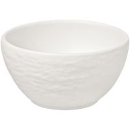 Villeroy & Boch Manufacture Rock Blanc, Elegant Bowl for Finger Food and Dips Made of Premium Porcelain, Dishwasher Safe, White, Medium