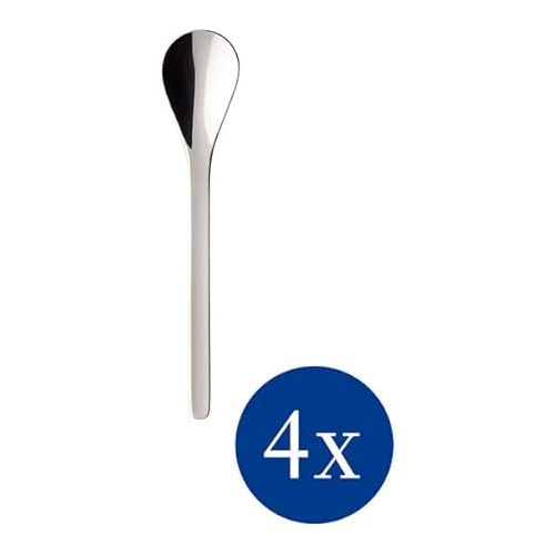  Coffee Passion Espresso Spoon Set of 4 by Villeroy & Boch - 18/10 Stainless Steel - Dishwasher Safe - 4 Inches