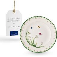 Villeroy & Boch Colorful Spring Salad Plate, 8.5 in, Premium Porcelain, White/Colored