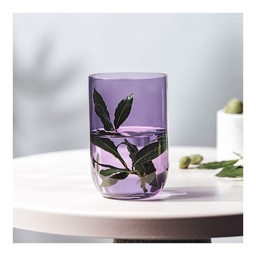  Villeroy & Boch - Like Lavender Long Drink Glass Set 2 pces, Coloured Glass Purple, Capacity 385 ml