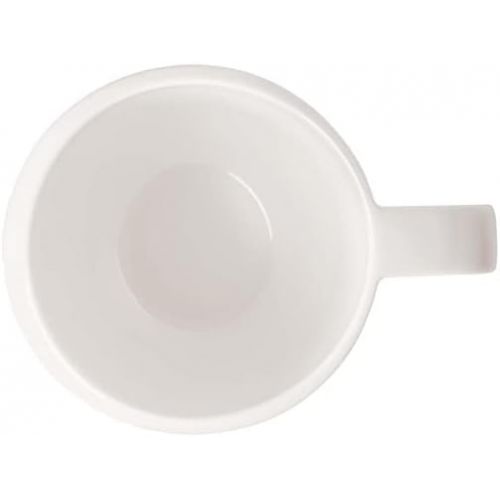  Villeroy & Boch - NewMoon mug with handle, modern cup for tea and coffee, premium porcelain, white, dishwasher safe 12,5X9X9,5CM