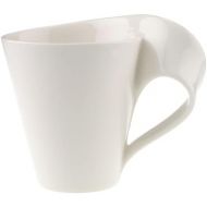 Villeroy & Boch New Wave Porcelain Cafe Mug, 1 Count (Pack of 1), White