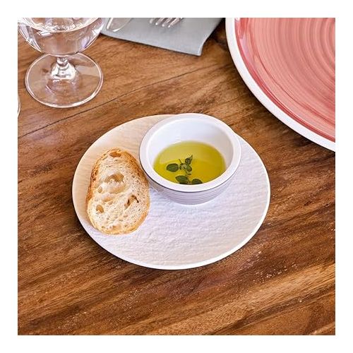  Villeroy & Boch Manufacture Rock Blanc Bread & Butter Plate, 6.25 in, White