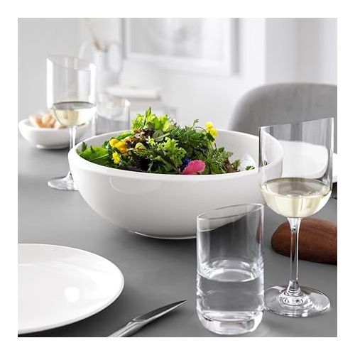  Villeroy & Boch NewMoon Large Salad Bowl for Every Occasion Premium Porcelain White Dishwasher Safe , 4000 ml