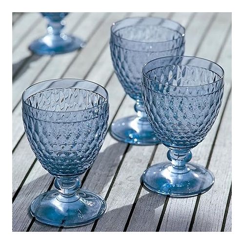  Boston Crystal Wine Goblet Set of 4 by Villeroy & Boch - Blue